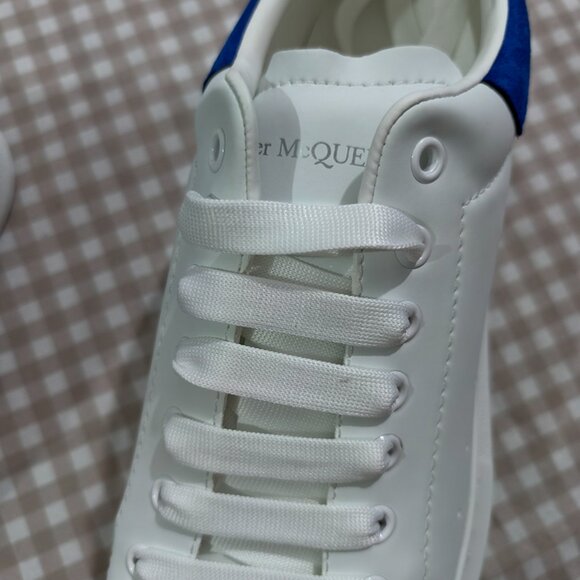 Alexander Mcqueen White And Blue Men's Sneakers - Picture 3 of 8
